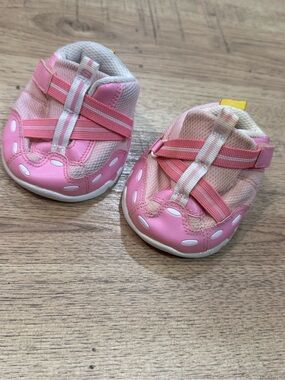 Build-A-Bear Pink and White Toddler Slip-On Shoes